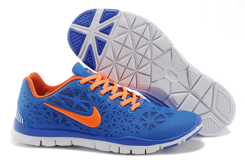 Nike Free Tr Fit 3 Respirer Nike Chaussures Libres 5.0 Trainning Orange Bleue